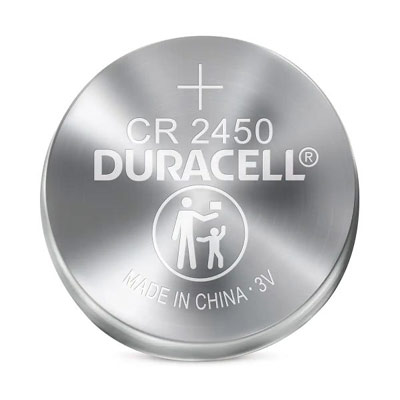 סוללת ליתיום לשלט DURACELL CR2450 3V DL2450B