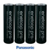 רביעיית סוללות נטענות פנסוניק Panasonic Eneloop Pro AA