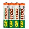ארבע סוללות 1000mAh נטענות GP1100 AAA