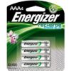 רביעית סוללות נטענות AAA עוצמתיות מבית Energizer