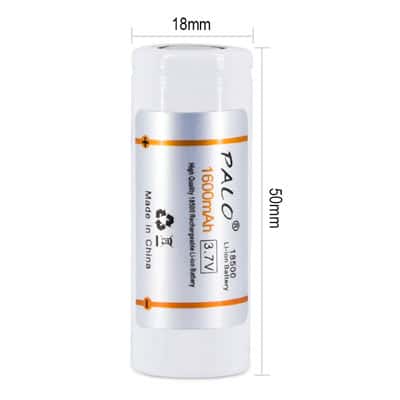 סוללת ליתיום נטענת 18500 בהספק 1600mAh לכוונות ולמצביעי לייזר ולעוד יישומים
