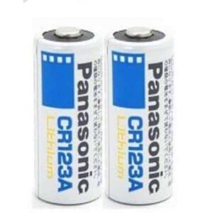 זוג סוללות CR123A Panasonic מסוג ליתיום  3V