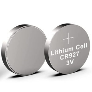 זוג סוללות כפתור ליתיום דגם CR927 במתח 3V