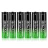 שישית סוללות ליתיום TRS18650 מבית TrustFire במיוחד עבור פנסים, גימור Shart Head