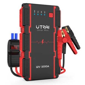 בוסטר התנעה לרכב מבית UTRAY לרכבי בנזין עד 4000סמק כושר הנעה 1000A