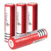 רביעית סוללות ליתיום UltraFire 18650 דגם 8750 בהספק 2600mAh ארבע יחידות