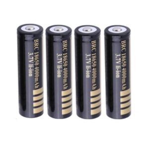זוג סוללות ליתיום נטענות Ultra Black Edition בהספק BRC18650 3000mAh