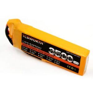 סוללת ליפו פולימר 2S 30C 7.4V 3500mAh תקע T לרחפנים רכבי RC מסוקים ועוד