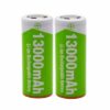 זוג סוללות נטענות 26650 ליתיום יצרן OKOMAN הספק 8800mAh