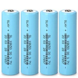 זוג סוללות ליתיום 18650 נטענות עוצמתיות מבית MasterFire לסיגריות אלקטרוניות פנסים ומכשירי אלקטרוניקה שונים