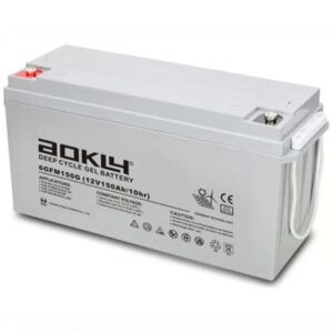 מצבר ג'ל 12V 150Ah מתאים למערכות סולאריות פריקה עמוקה GEL Deep Cycle Battery aokly