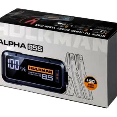 בוסטר התנעה מקצועי HULKMAN Alpha 85 תקן IP65 הנעה 2000A לרכבי בנזין ודיזל 8500 סמק