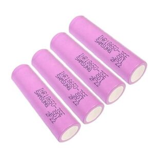זוג סוללות ליתיום Samsung INR18650-35E סמסונג מקצועיות בהספק אפקטיבי של 3500mah 20A
