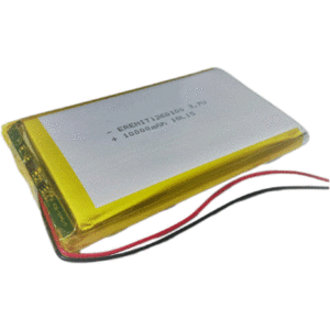 סוללה פולימרית ליתיום פולימר Lithium Polymer 10000 mAh 3.7 V 1S Powerbank PCB 1260100 Tablet