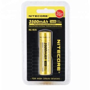 סוללת ליתיום נטענת ניטקור לפנס Nitecore NL1835 Li-ion 18650 הספק נומינלי 3500mah