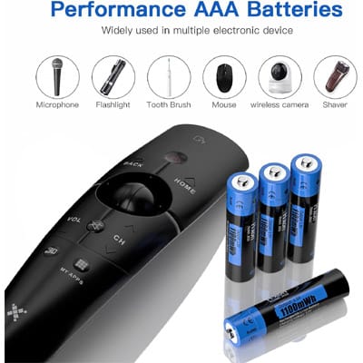 מטען AA + רביעיית סוללות ליתיום נטענות בהספק Lithium 1.5V AA 3500mAh מטען AA + רביעיית סוללות ליתיום נטענות בהספק Lithium 1.5V AA 3500mAh