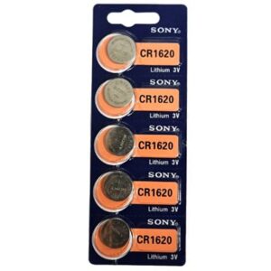 סוללת כפתור Lithium CR1620 ליתיום מתח 3V חמישיית סוללות במחיר מבצע מבית סוני העולמית