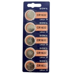 סוללת כפתור Lithium CR1632 ליתיום מתח 3V חמישיית סוללות במחיר מבצע מבית סוני העולמית