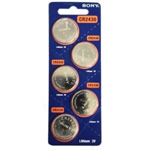 סוללת כפתור Lithium CR2430 ליתיום מתח 3V חמישיית סוללות במחיר מבצע מבית סוני העולמית