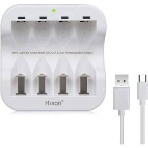מטען סוללות AA ליתיום USB Lithium Charger 1.5V AA 3500mAh