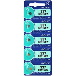 סוללת כפתור SR416SW 337 סילבר אוקסיד מתח 1.55V חמישיית סוללות במחיר מבצע מבית סוני העולמית