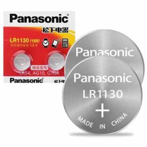 חמישיית סוללות כפתור LR54 LR1130 מתח 1.5V מבית פנסוניק AG10 G10A