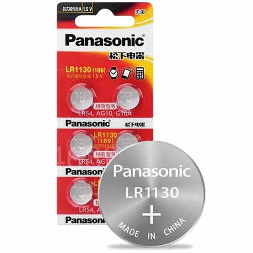 חמישיית סוללות כפתור LR54 LR1130 מתח 1.5V מבית פנסוניק AG10 G10A חמישיית סוללות כפתור LR54 LR1130 מתח 1.5V מבית פנסוניק AG10 G10A
