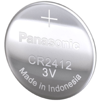 סוללת כפתור תעשייתית פנסוניק Panasonic Lithium CR2412 ליתיום מתח 3V