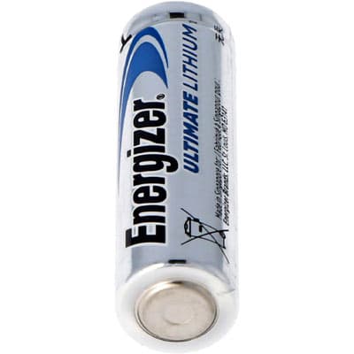 זוג סוללות ליתיום Energizer AA L912 קיבולת עד פי 5 מכל סוללה דגם AAFR6