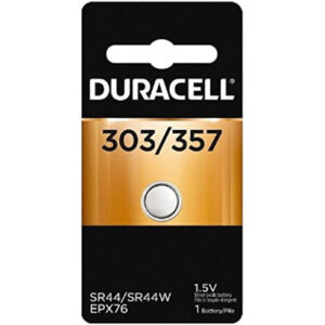 סוללת כפתור ליתיום SR44 מבית דורסל Duracell Silver Oxide SR-44 357 303 A76