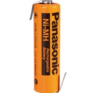 סוללה AA פנסוניק עם תגית הלחמה Panasonic HHR-210AAB3B-1Z 2000mAh LF-Z