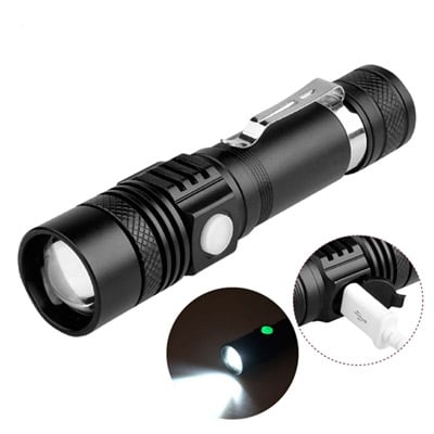 פנס יד לד מקצועי Jiguoor WT518 XM-L T6 1000Lumens סגסוגת אלומיניום  מנורת T6 עוצמה 1000 לומינס