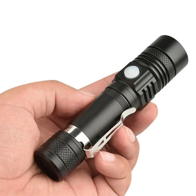 פנס יד לד מקצועי Jiguoor WT518 XM-L T6 1000Lumens סגסוגת אלומיניום  מנורת T6 עוצמה 1000 לומינס