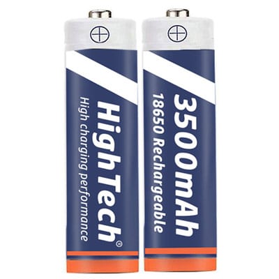 זוג סוללות 18650 בהספק של 3000mAh פלוס מטען מהיר לטעינת 4 סוללות בו זמנית מבית המותג העולמי HighTech