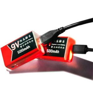 זוג סוללות ליתיום יון במתח של 9V למגוון מכשירים בעוצמה גבוה ועד פי חמישה מכל סוללה מוכרת עד כה נטענות דרך שקע USB