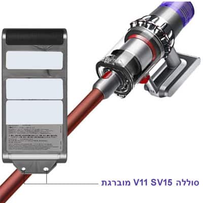 סוללה לשואב אבק דייסון Dyson V11 SV14 מוברגת ללא קליפס 4000mAh