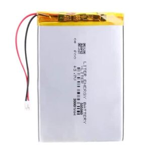 סוללה ליתיום פולימר נטענת Lithium Polymer דגם 2600mAh 3.7V LP104050