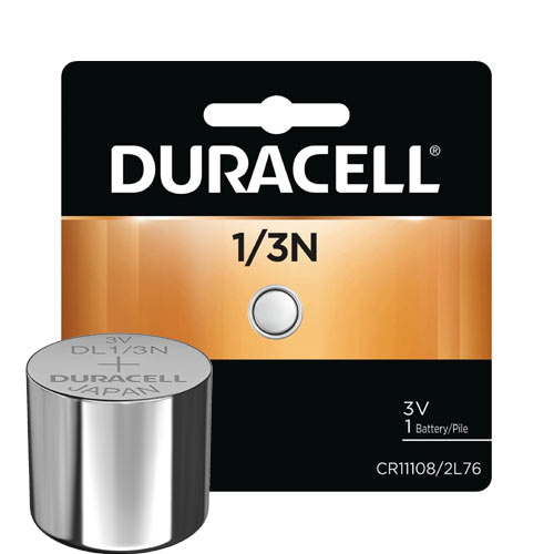 סוללת כפתור ליתיום DL 1/3N 2L76 מבית דורסל CR-1/3N Duracell 3V