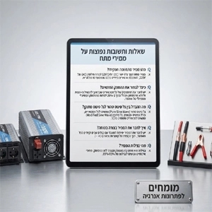 שאלות נפוצות לפני ואחרי רכישת ממיר מתח
