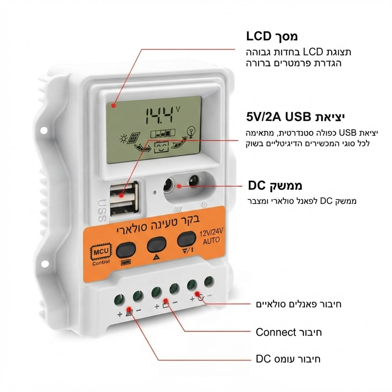 SOLAR CONTROLLER 10A 60A 10